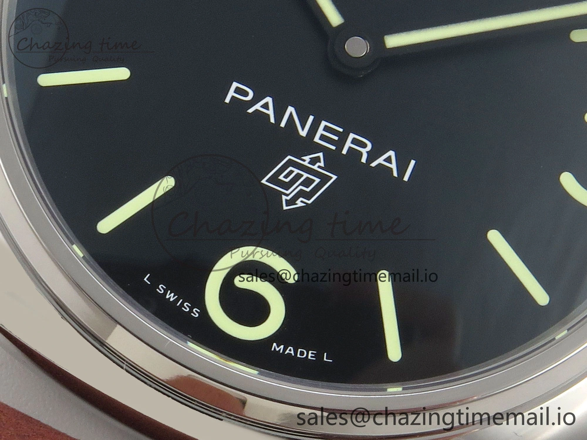 TimelessDesign PAM753 HWF 1:1 Best Edition Black Dial On Brown ASSO Leather Strap A 8295