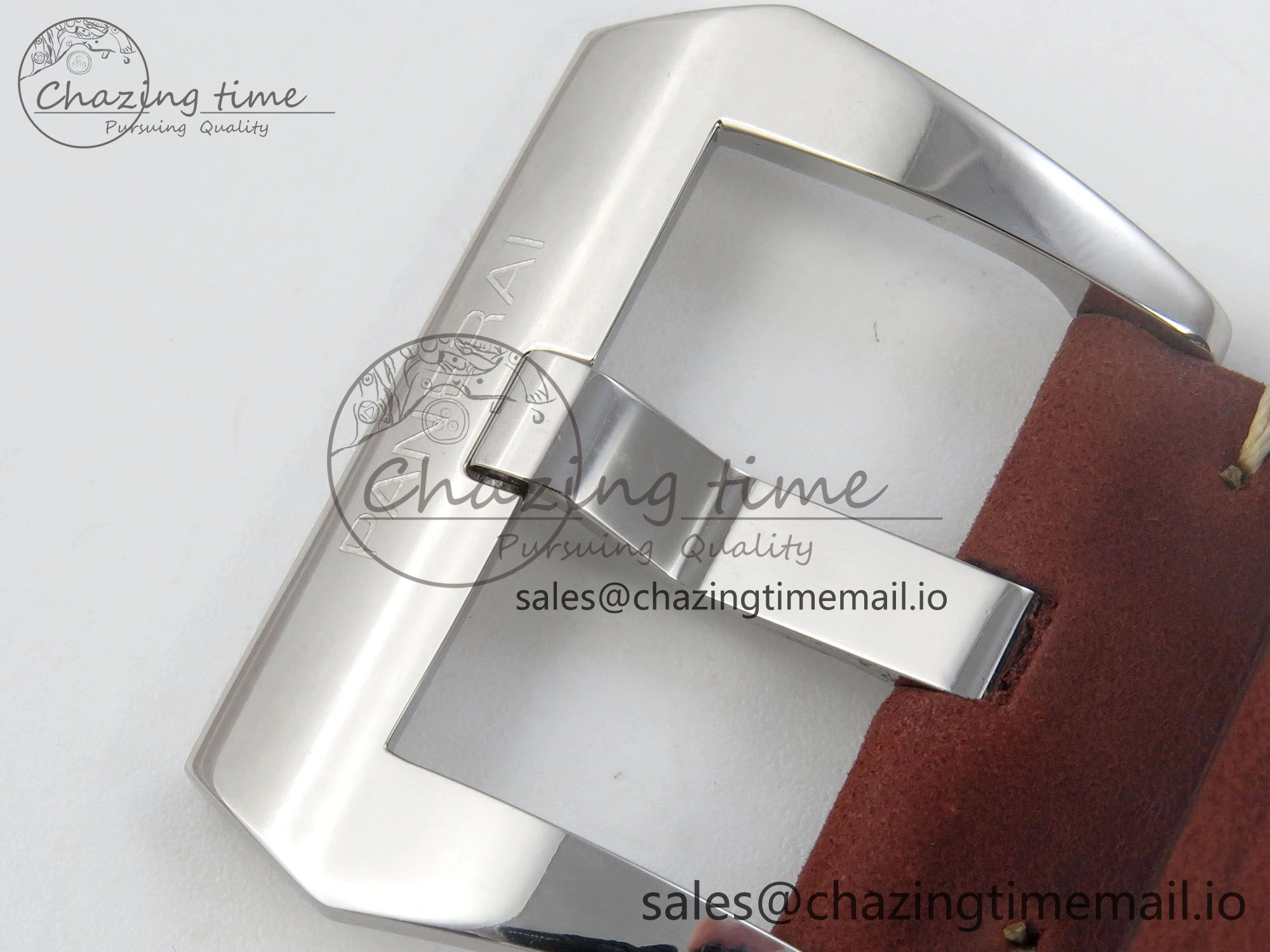 TimelessDesign PAM753 HWF 1:1 Best Edition Black Dial On Brown ASSO Leather Strap A 8295