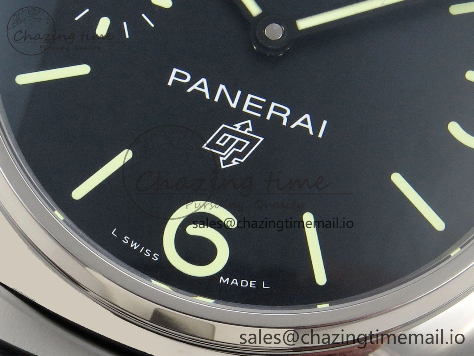 PAM754 HWF 1:1 Best Edition Black Dial On Black Leather Strap A SunProtective 8306