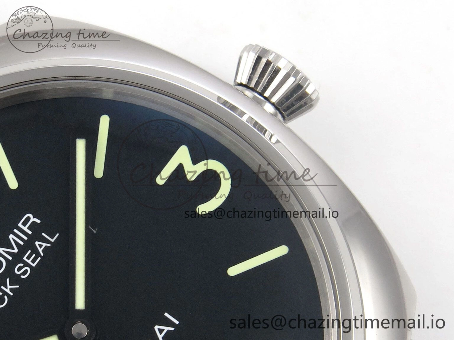 PAM754 HWF 1:1 Best Edition Black Dial On Black Leather Strap A SunProtective 8306