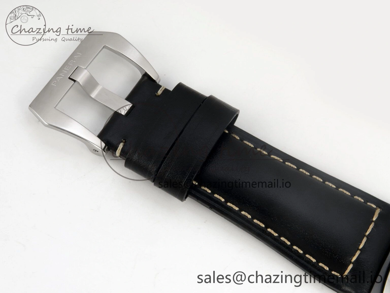 PAM754 HWF 1:1 Best Edition Black Dial On Black Leather Strap A SunProtective 8306