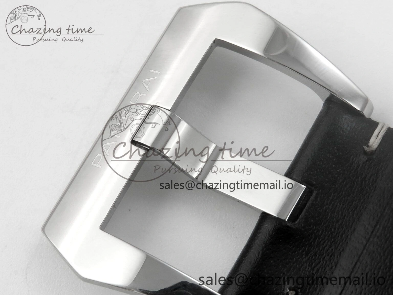 PAM754 HWF 1:1 Best Edition Black Dial On Black Leather Strap A SunProtective 8306