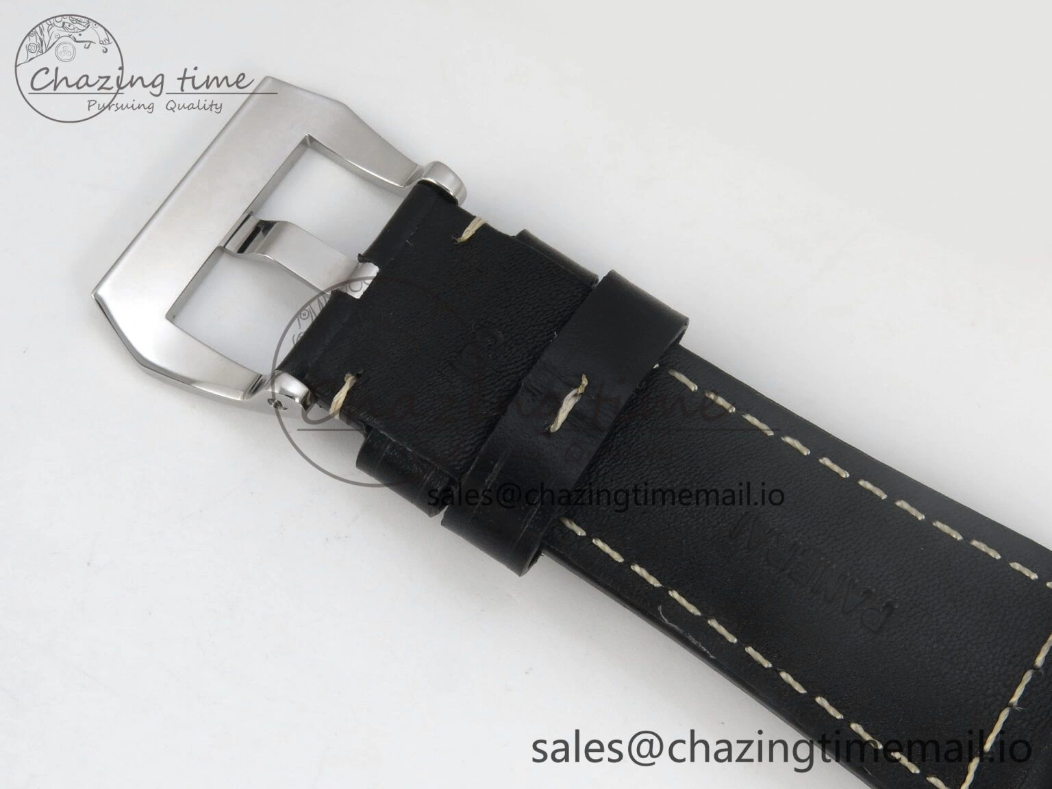PAM754 HWF 1:1 Best Edition Black Dial On Black Leather Strap A SunProtective 8306