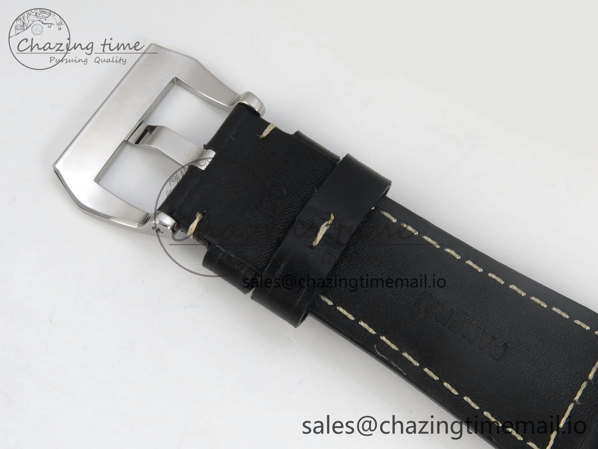 PAM754 HWF 1:1 Best Edition Black Dial On Black Leather Strap A SunProtective 8306
