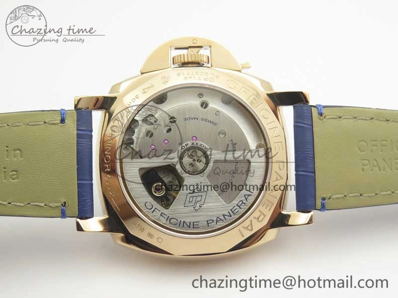 PAM756 Luminor Due VSF Best Edition White Dial on Blue Leather Strap AXXXIV Practical 8426