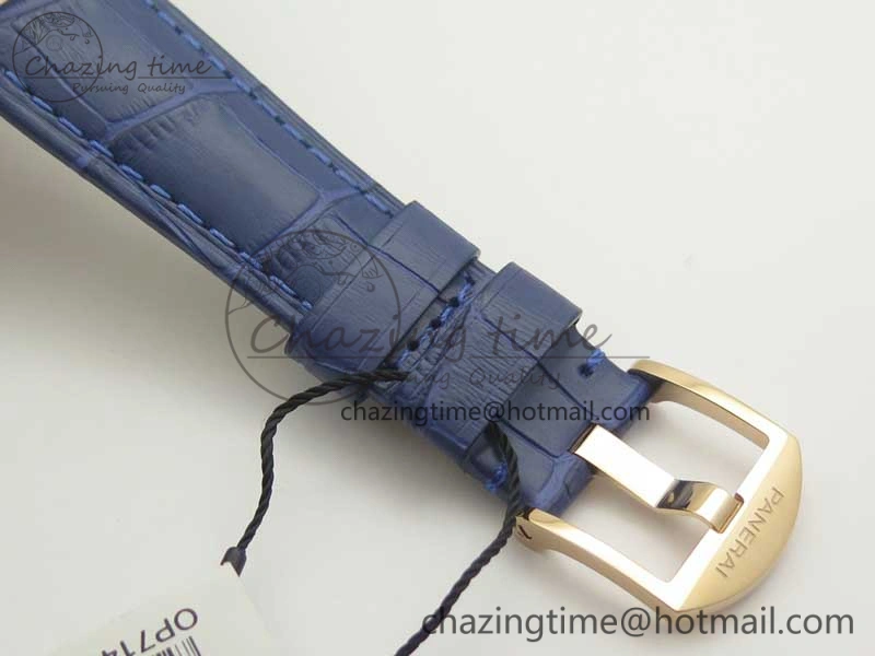 PAM756 Luminor Due VSF Best Edition White Dial on Blue Leather Strap AXXXIV Practical 8426