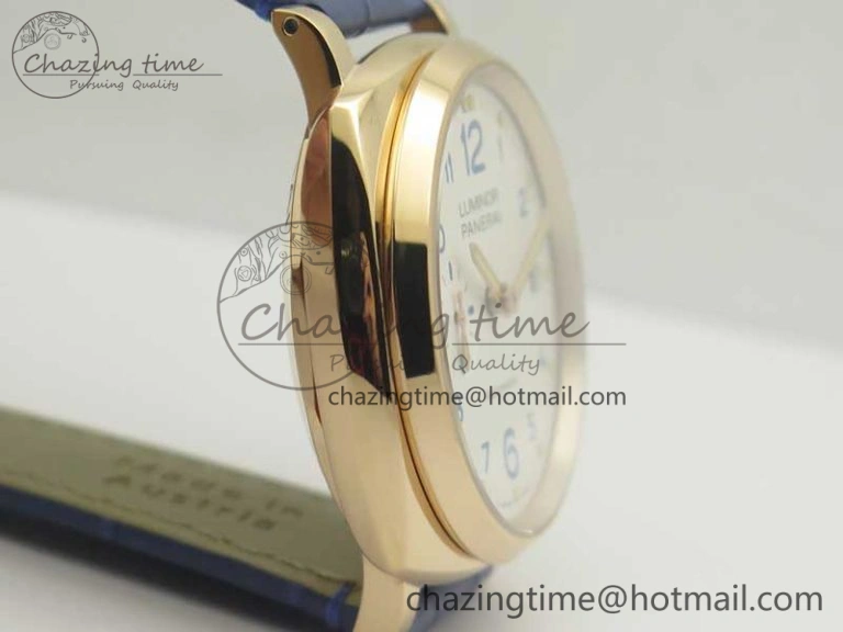 PAM756 Luminor Due VSF Best Edition White Dial on Blue Leather Strap AXXXIV Practical 8426
