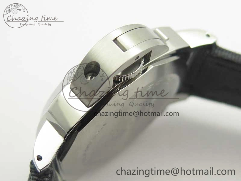 TimelessDesign PAM774 Luminor Base Blue Logo 3 Days Acciaio XF 1:1 Best Edition Black Dial On Blue Nylon Strap A 8445