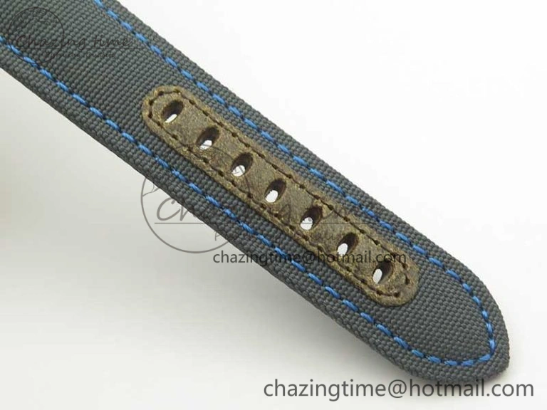 TimelessDesign PAM774 Luminor Base Blue Logo 3 Days Acciaio XF 1:1 Best Edition Black Dial On Blue Nylon Strap A 8445