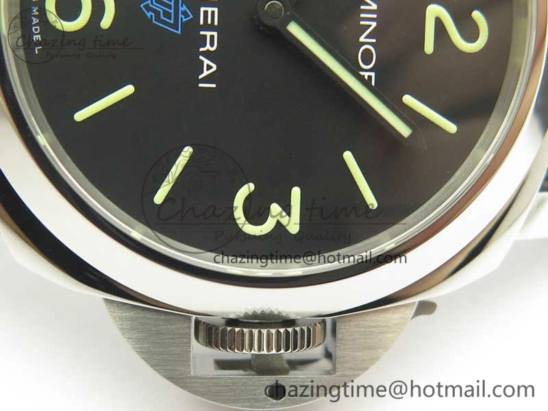 TimelessDesign PAM774 Luminor Base Blue Logo 3 Days Acciaio XF 1:1 Best Edition Black Dial On Blue Nylon Strap A 8445
