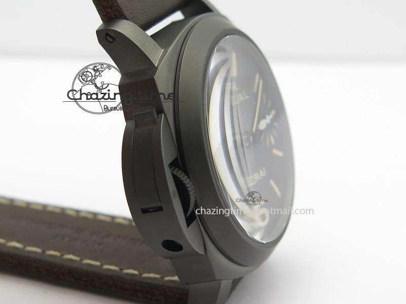 Comfortable PAM786 B (PAM649) S V6F Best Edition On Deep Brown Leather Strap P 8506