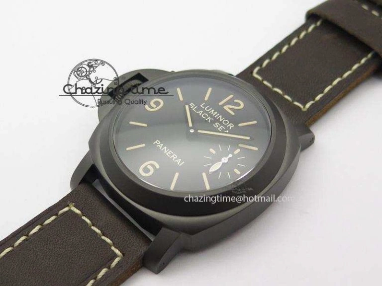 Comfortable PAM786 B (PAM649) S V6F Best Edition On Deep Brown Leather Strap P 8506