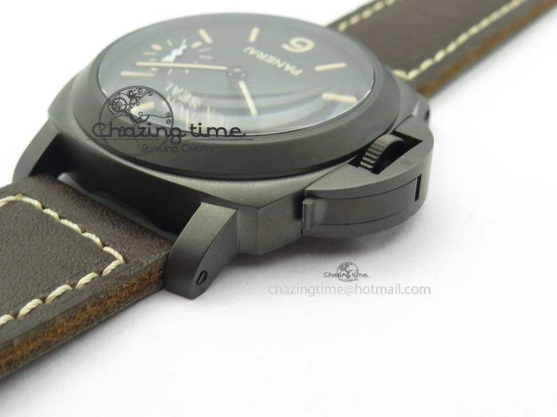 Comfortable PAM786 B (PAM649) S V6F Best Edition On Deep Brown Leather Strap P 8506