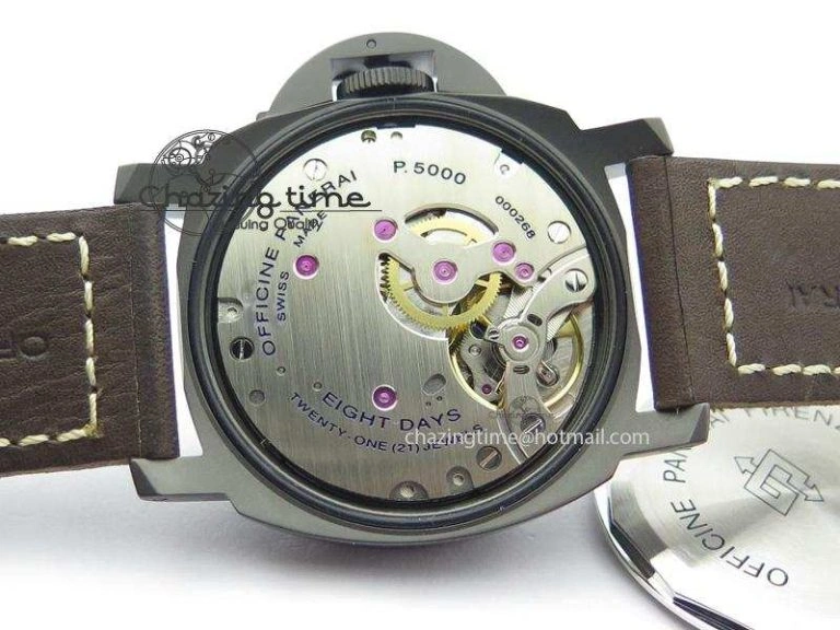 Comfortable PAM786 B (PAM649) S V6F Best Edition On Deep Brown Leather Strap P 8506
