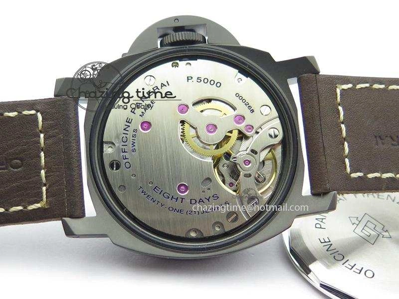 Comfortable PAM786 B (PAM649) S V6F Best Edition On Deep Brown Leather Strap P 8506
