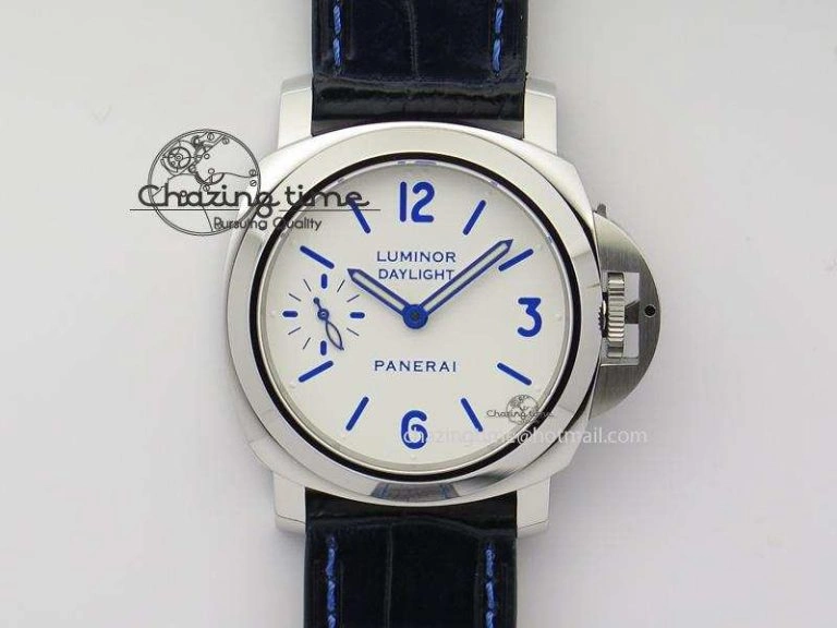 Efficient PAM786 B (PAM650) S V6F Best Edition On Blue Leather Strap P 8510