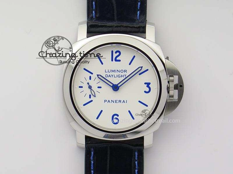 Efficient PAM786 B (PAM650) S V6F Best Edition On Blue Leather Strap P 8510