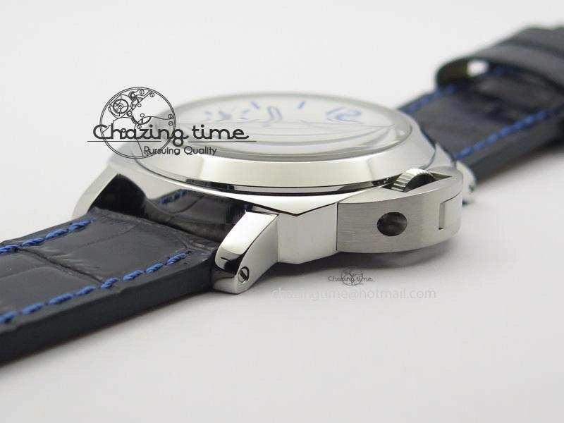 Efficient PAM786 B (PAM650) S V6F Best Edition On Blue Leather Strap P 8510