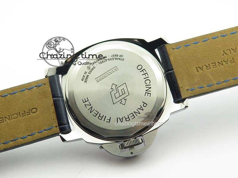 Efficient PAM786 B (PAM650) S V6F Best Edition On Blue Leather Strap P 8510