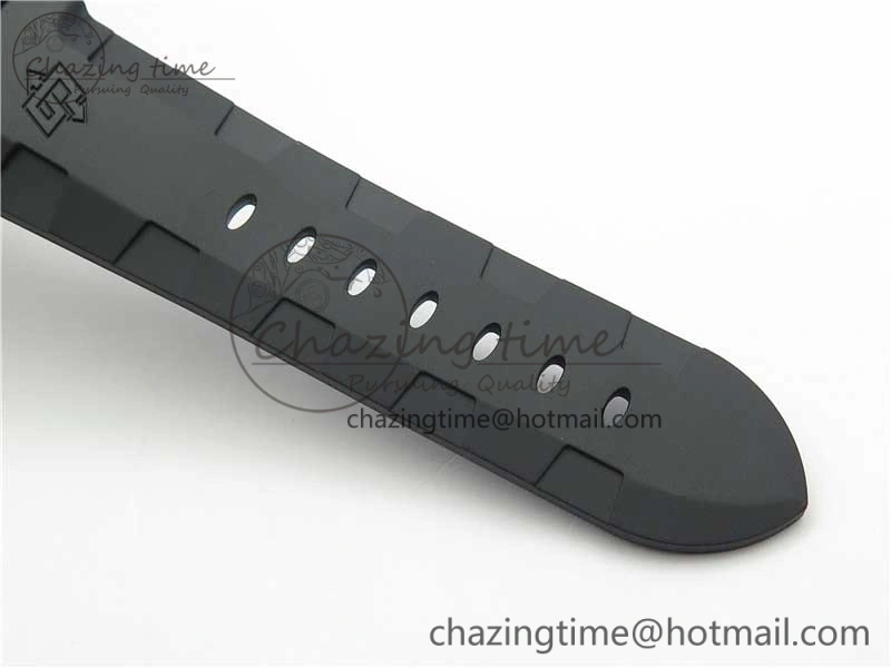 PAM799 Titanium VSF Best Edition Carbotech Bezel Black Dial on Rubber Strap P.9010 Clone Functional 8420