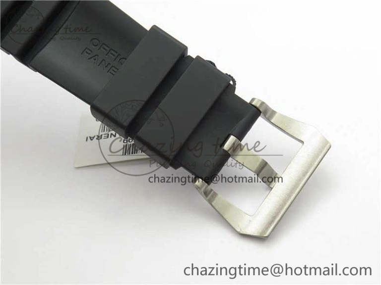 PAM799 Titanium VSF Best Edition Carbotech Bezel Black Dial on Rubber Strap P.9010 Clone Functional 8420