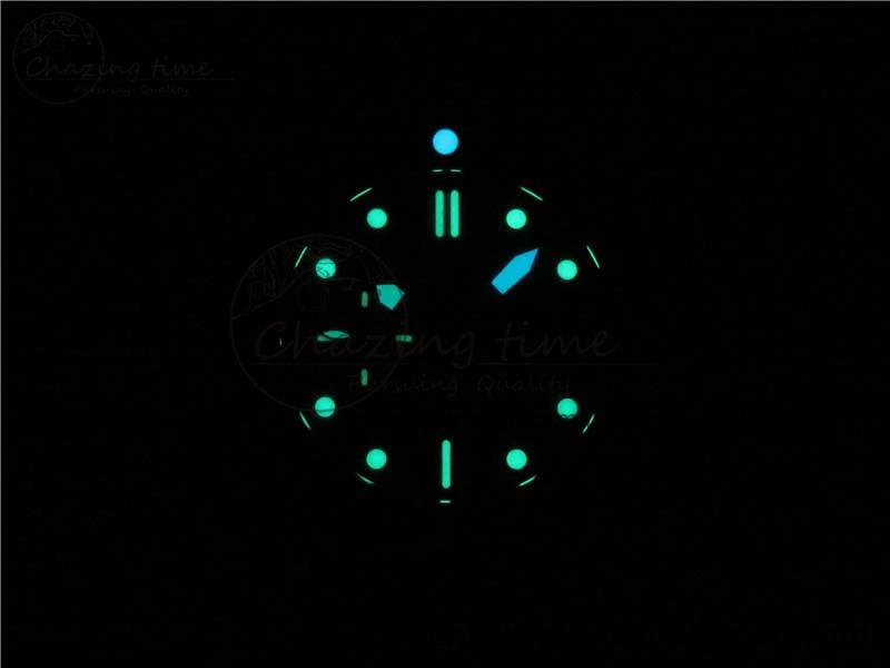 PAM799 Titanium VSF Best Edition Carbotech Bezel Black Dial on Rubber Strap P.9010 Clone Functional 8420