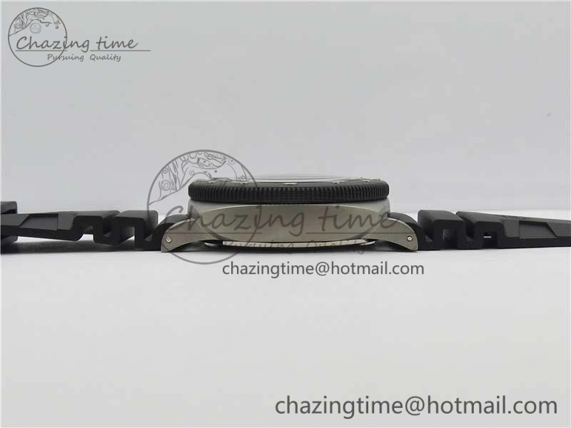 PAM799 Titanium VSF Best Edition Carbotech Bezel Black Dial on Rubber Strap P.9010 Clone Functional 8420