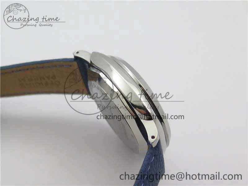Seasonal PAM906 Luminor Due VSF Best Edition White Dial on Blue Leather Strap AXXXIV 8412