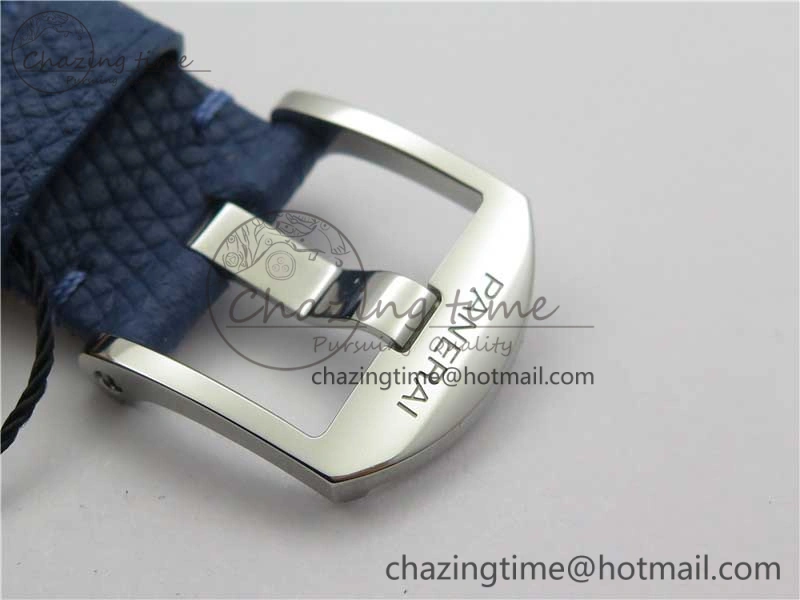 Seasonal PAM906 Luminor Due VSF Best Edition White Dial on Blue Leather Strap AXXXIV 8412
