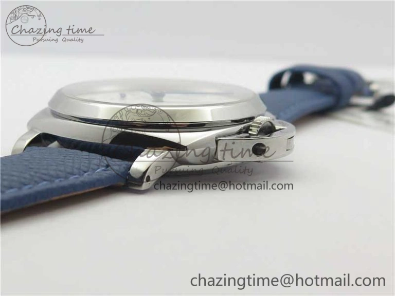 Seasonal PAM906 Luminor Due VSF Best Edition White Dial on Blue Leather Strap AXXXIV 8412