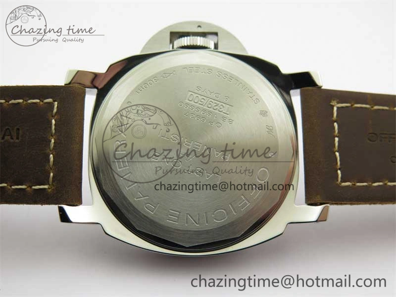 PAM911 SS HWF 1:1 Best Edition on Leather Strap A Vibrant 8362
