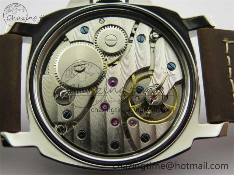 PAM911 SS HWF 1:1 Best Edition on Leather Strap A Vibrant 8362