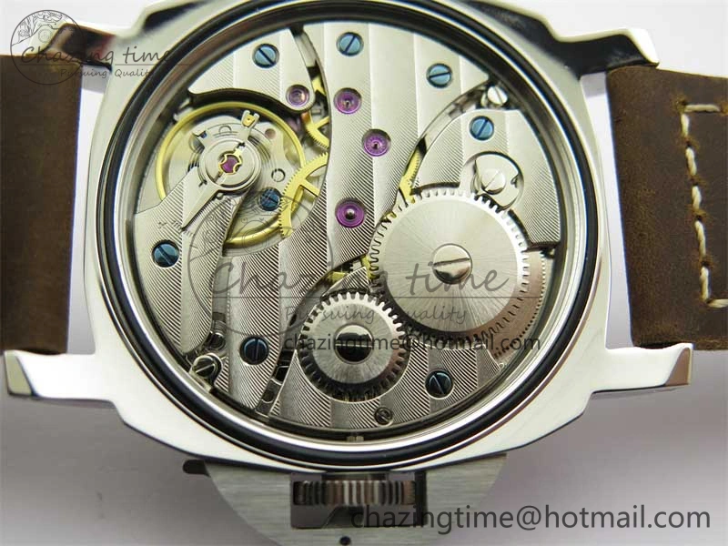 PAM911 SS HWF 1:1 Best Edition on Leather Strap A Vibrant 8362