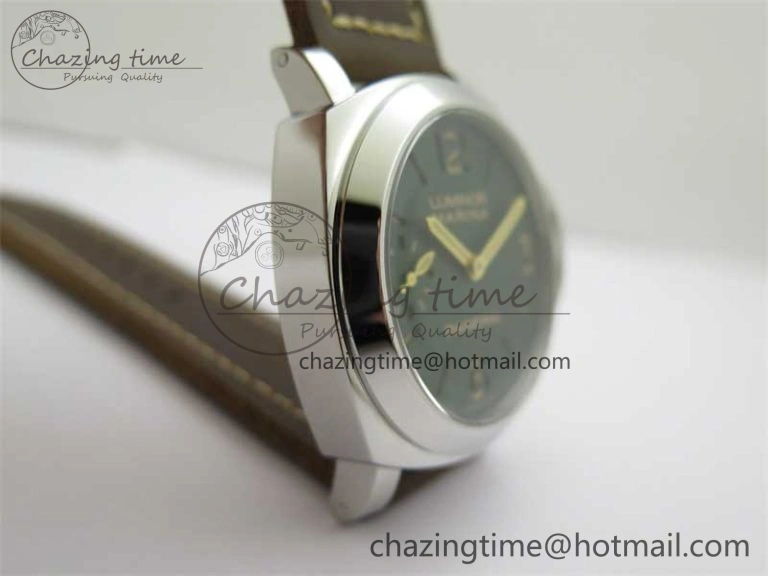PAM911 SS HWF 1:1 Best Edition on Leather Strap A Vibrant 8362