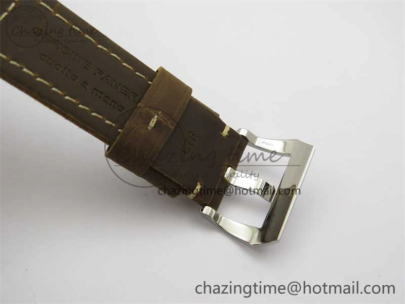 PAM911 SS HWF 1:1 Best Edition on Leather Strap A Vibrant 8362