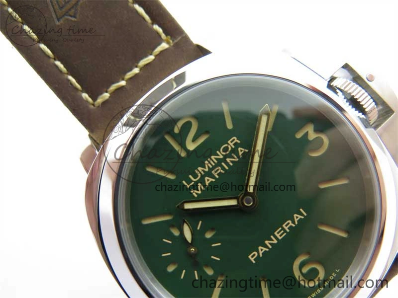 PAM911 SS HWF 1:1 Best Edition on Leather Strap A Vibrant 8362