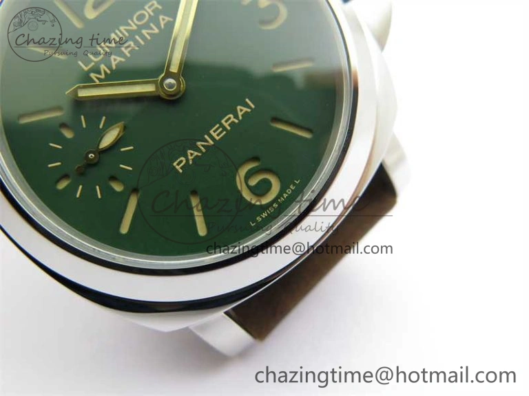 PAM911 SS HWF 1:1 Best Edition on Leather Strap A Vibrant 8362