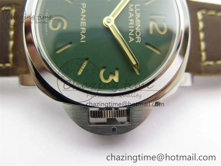 PAM911 SS HWF 1:1 Best Edition on Leather Strap A Vibrant 8362