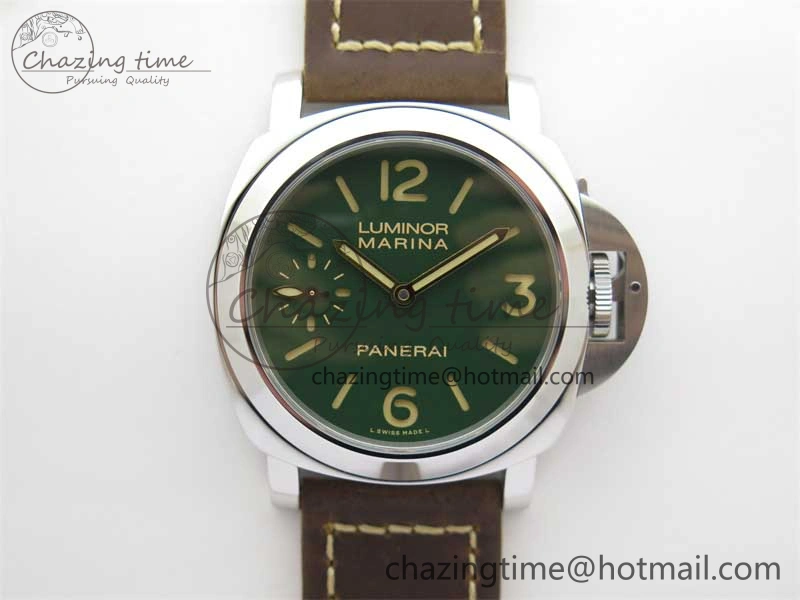PAM911 SS HWF 1:1 Best Edition on Leather Strap A Vibrant 8362