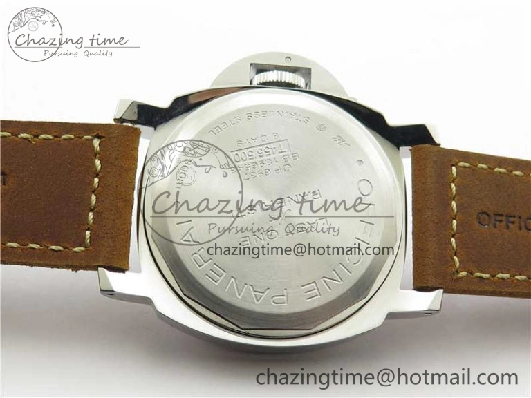 Chic PAM911 T “Last One For Paneristi” Noob 1:1 Best Edition on Brown Leather Strap A6497 with Y-Incabloc V 8390