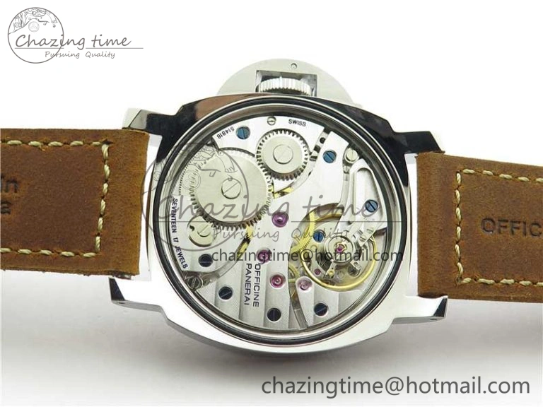 Chic PAM911 T “Last One For Paneristi” Noob 1:1 Best Edition on Brown Leather Strap A6497 with Y-Incabloc V 8390