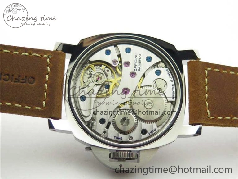 Chic PAM911 T “Last One For Paneristi” Noob 1:1 Best Edition on Brown Leather Strap A6497 with Y-Incabloc V 8390