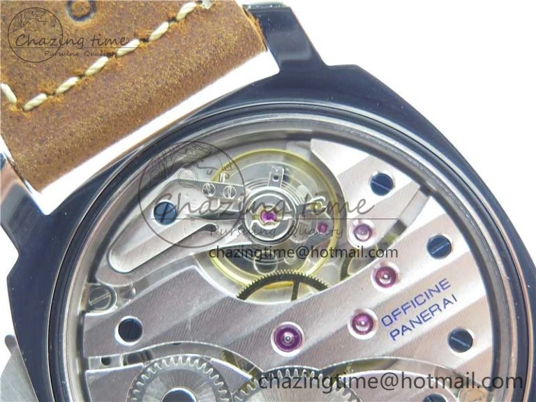 Chic PAM911 T “Last One For Paneristi” Noob 1:1 Best Edition on Brown Leather Strap A6497 with Y-Incabloc V 8390