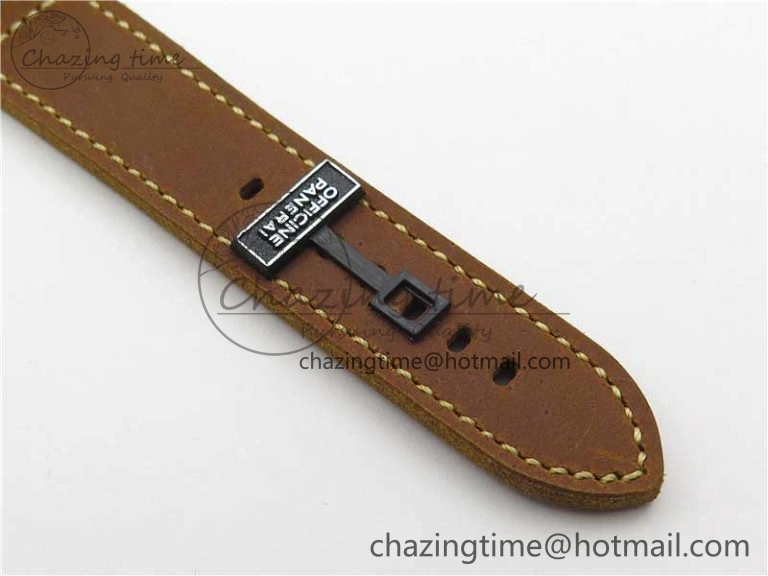Chic PAM911 T “Last One For Paneristi” Noob 1:1 Best Edition on Brown Leather Strap A6497 with Y-Incabloc V 8390