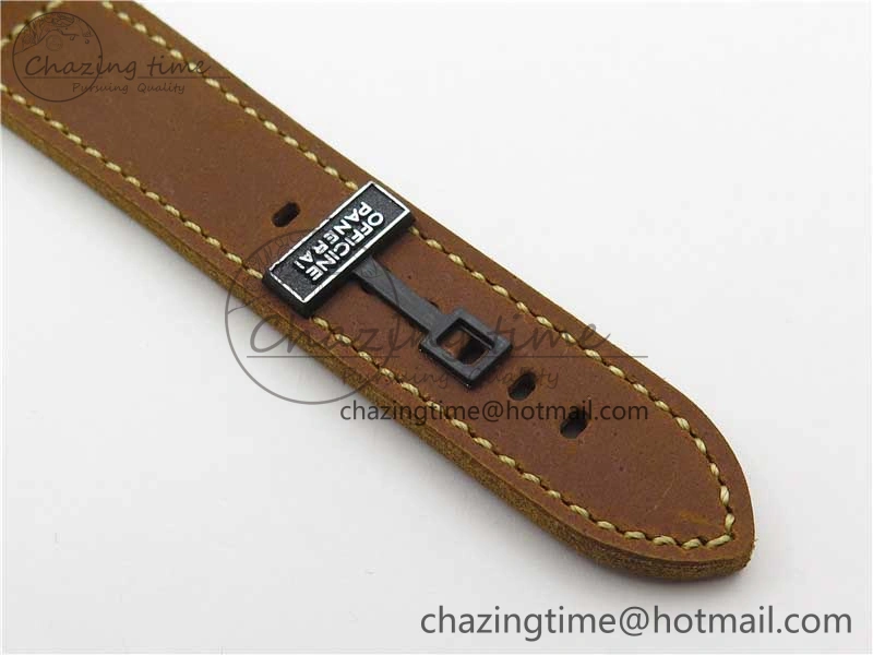 Chic PAM911 T “Last One For Paneristi” Noob 1:1 Best Edition on Brown Leather Strap A6497 with Y-Incabloc V 8390