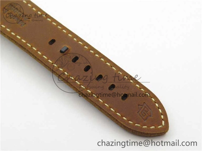 Chic PAM911 T “Last One For Paneristi” Noob 1:1 Best Edition on Brown Leather Strap A6497 with Y-Incabloc V 8390