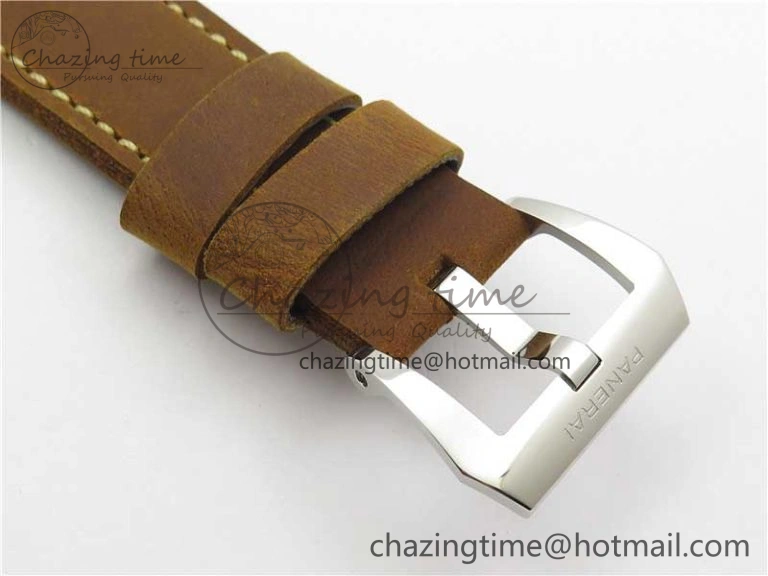 Chic PAM911 T “Last One For Paneristi” Noob 1:1 Best Edition on Brown Leather Strap A6497 with Y-Incabloc V 8390