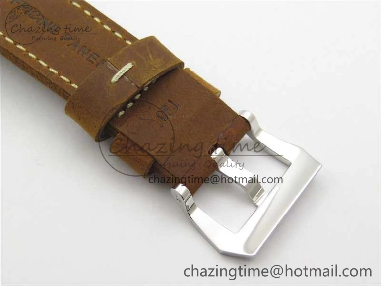 Chic PAM911 T “Last One For Paneristi” Noob 1:1 Best Edition on Brown Leather Strap A6497 with Y-Incabloc V 8390