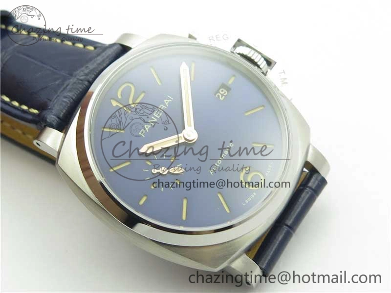 TechFriendly PAM927 Luminor Due VSF Best Edition Blue Dial on Blue Leather Strap AXXXIV 8411