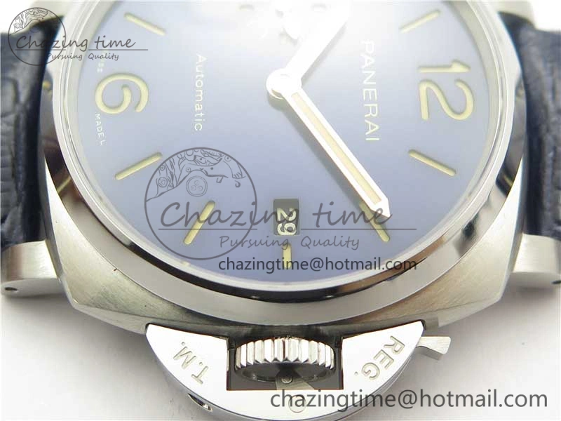 TechFriendly PAM927 Luminor Due VSF Best Edition Blue Dial on Blue Leather Strap AXXXIV 8411